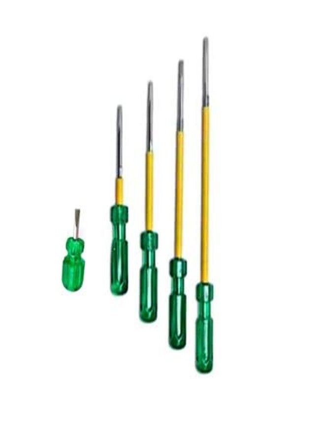 PALIWAL CREATION 2-in-1 Magnetic Screw Drivers with Long Handle & hardern tips Screwdriver Set (2", 4", 6", 8" & 10") (Pack of 5) - Image 1